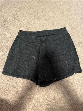 Athletic Works Women’s Black Heather Drawstring Lounge Shorts